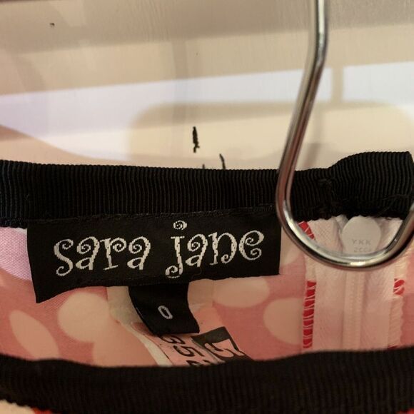 Sara Jane Skirt Womens 0 A Line Wearable Art Artsy Polka Dot Flare Retro Pleated - Picture 5 of 8